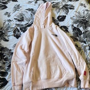 Light pink north face hoodie
